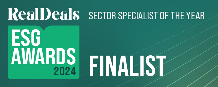 Logo of award for 'Real Deals Private ESG Awards 2024 (Finalists)'